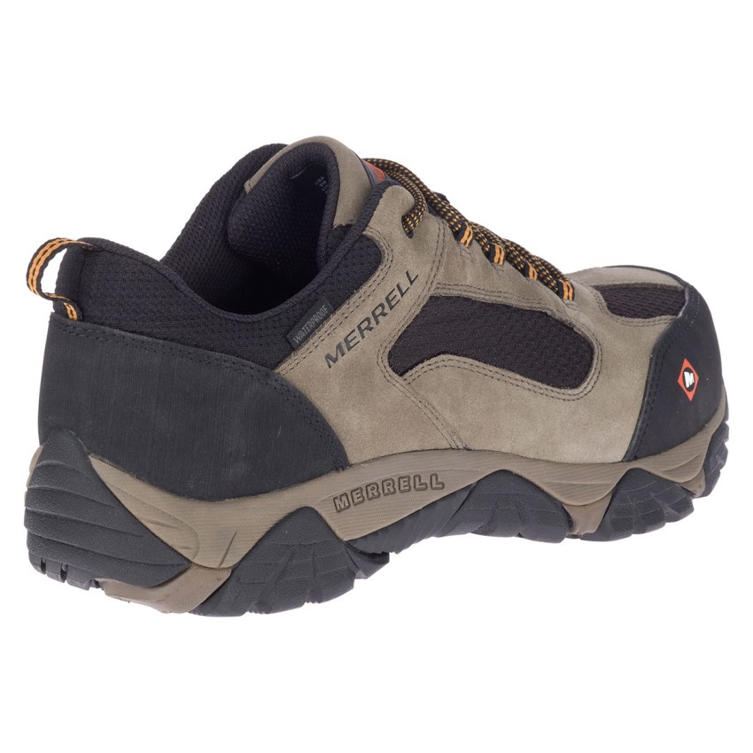 Chaussure de Securite Merrell Moab Onset Waterproof Comp Toe Grise/Noir Homme | A.E.NCEK